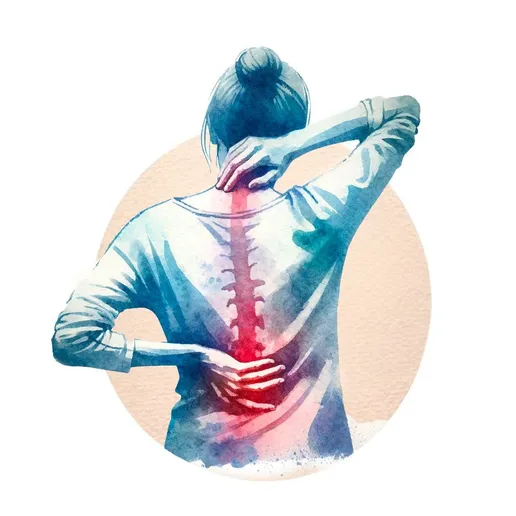 Woman in San Mateo with Upper Back and Neck Pain